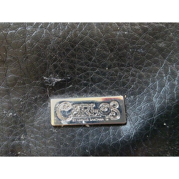 Carlos By Carlos Santana Black Studded Crossbody Bag With Adjustable Strap - Picture 3 of 9